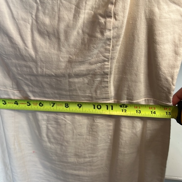 UO Linen Ivory Mini Dress - US 12 - Picture 6 of 8